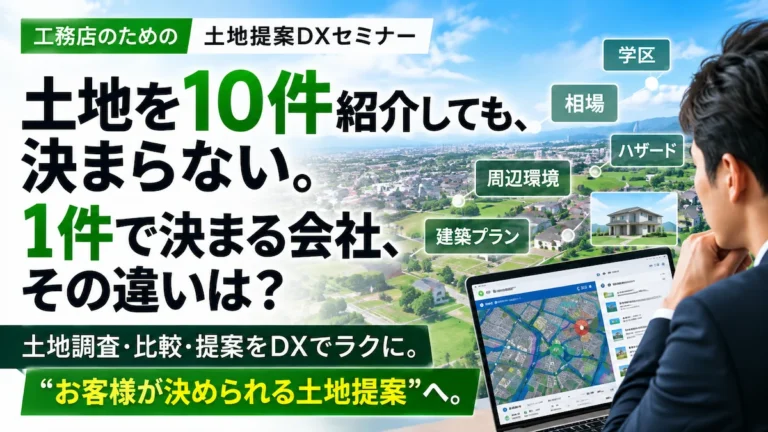土地提案DXツール活用セミナー