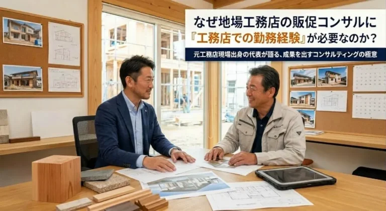 なぜ地場工務店の販促コンサルに「工務店での勤務経験」が必要なのか？
